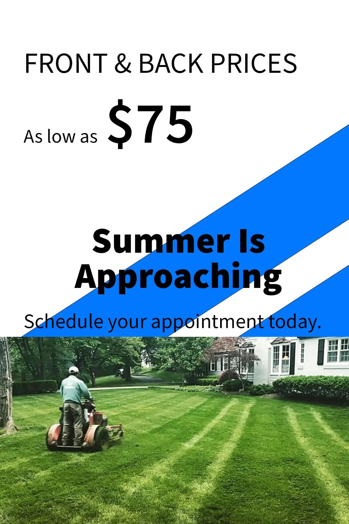 Schedule appointment for lawn care
