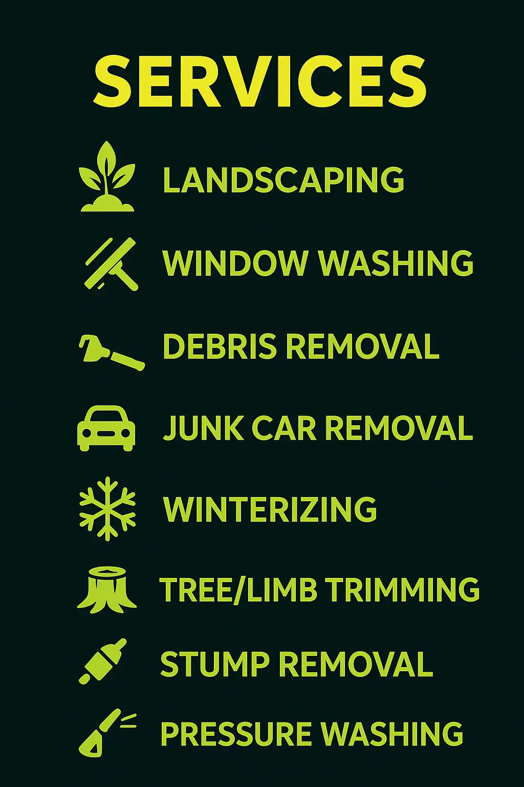 Comprehensive lawn care services